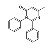 6-methyl-2,3-diphenylpyrimidin-4-one结构式