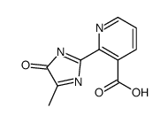 3-Pyridinecarboxylicacid,2-(5-methyl-4-oxo-4H-imidazol-2-yl)-(9CI) Structure