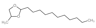 1,3-Dioxolane,4-methyl-2-undecyl-结构式