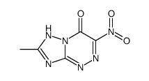 7-methyl-3-nitro-6H-[1,2,4]triazolo[5,1-c][1,2,4]triazin-4-one结构式