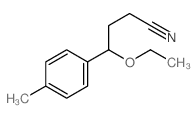 Benzenebutanenitrile, g-ethoxy-4-methyl- structure