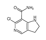 6-chloro-7-carbamoyl-5-azaindoline Structure