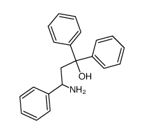 3-Amino-1,1,3-triphenyl-1-propanol structure