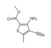 2-Thiophenecarboxylicacid,3-amino-4-cyano-5-methyl-,methylester(9CI)结构式