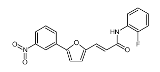 2-Propenamide, N-(2-fluorophenyl)-3-[5-(3-nitrophenyl)-2-furanyl]-, (2E)结构式