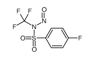 4-fluoro-N-nitroso-N-(trifluoromethyl)benzenesulfonamide结构式