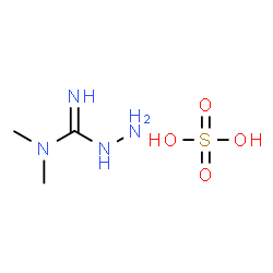 N,N-DIMETHYLHYDRAZINECARBOXIMIDAMIDE SULFATE structure