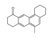 6-methyl-2,3,4,8,9,10-hexahydro-1H-benz[a]anthracen-11-one结构式