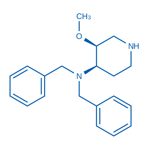 (3S,4R)-N,N-Dibenzyl-3-methoxypiperidin-4-amine structure