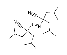 2,2'-diisobutyl-4,4'-dimethyl-2,2'-azo-di-valeronitrile Structure