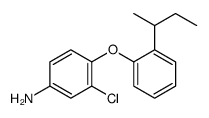 4-(2-butan-2-ylphenoxy)-3-chloroaniline结构式