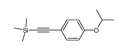 4-isopropoxy-1-(2-trimethylsilyl-1-ethynyl)benzene Structure