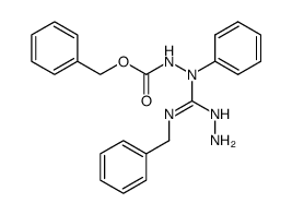 benzyl 2-((benzylimino)(hydrazinyl)methyl)-2-phenylhydrazine-1-carboxylate Structure