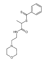 N-(2-morpholinoethyl)-2-[[2-phenyl-1-thioxo]thio]-propanamide Structure