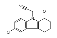 2-(6-chloro-1-oxo-3,4-dihydro-2H-carbazol-9-yl)acetonitrile Structure