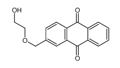 2-(2-hydroxyethoxymethyl)anthracene-9,10-dione Structure