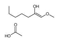 acetic acid,1-methoxyhept-1-en-2-ol Structure