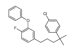 4-[4-(4-chlorophenyl)-4-methylpentyl]-1-fluoro-2-phenoxybenzene Structure