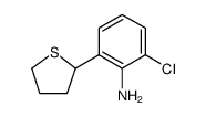 Benzenamine, 2-chloro-6-(tetrahydro-2-thienyl)结构式