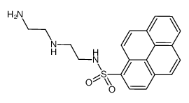 N-[2-(2-aminoethylamino)ethyl]pyrene-1-sulfonamide结构式