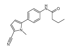 N-[4-(5-cyano-1-methylpyrrol-2-yl)phenyl]butanamide Structure