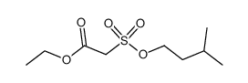 (3-Methyl-butoxysulfonyl)-acetic acid ethyl ester Structure