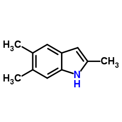 2,5,6-Trimethyl-1H-indole结构式