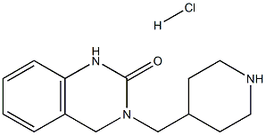 3-(哌啶-4-基甲基)-3,4-二氢喹唑啉-2(1H)-酮盐酸盐结构式