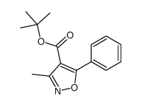 tert-butyl 3-methyl-5-phenyl-1,2-oxazole-4-carboxylate Structure