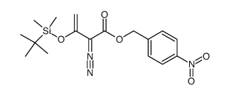 p-nitrobenzyl 2-diazo-3-(tert-butyldimethylsililoxy)-3-butenoate structure