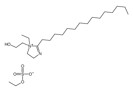 1-ethyl-4,5-dihydro-1-(2-hydroxyethyl)-2-pentadecyl-1H-imidazolium ethyl sulphate picture