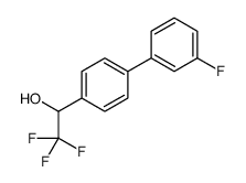 2,2,2-Trifluoro-1-(3'-fluoro-4-biphenylyl)ethanol结构式