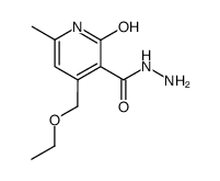 4-ethoxymethyl-2-hydroxy-6-methyl-nicotinic acid hydrazide结构式