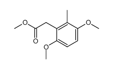 (3,6-dimethoxy-2-methyl-phenyl)-acetic acid methyl ester结构式