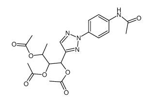 1,2,3-triacetoxy-1-[2-(4-acetylamino-phenyl)-2H-[1,2,3]triazol-4-yl]-butane结构式