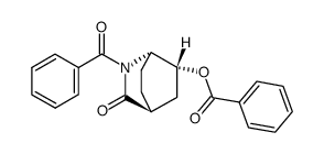 3-Oxo-6-endo-hydroxy-2-aza-bicyclo<2.2.2>octan-O,N-dibenzoat Structure