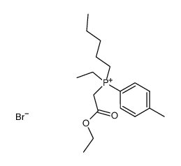 Ethyl-ethoxycarbonylmethyl-pentyl-p-tolyl-phosphonium-bromid结构式