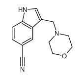 3-(morpholin-4-ylmethyl)-1H-indole-5-carbonitrile Structure