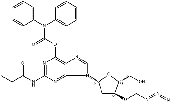 N2-Isobutyryl-O6-diphenylcarbamoyl-3'-O-azidomethyl-2'-deoxyguanosine picture