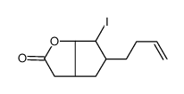 5-but-3-enyl-6-iodo-3,3a,4,5,6,6a-hexahydrocyclopenta[b]furan-2-one结构式