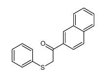 1-naphthalen-2-yl-2-phenylsulfanylethanone Structure