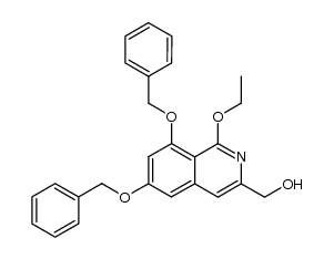 6,8-dibenzyloxy-1-ethoxyisoquinolin-3-ylmethanol Structure