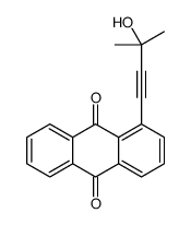 1-(3-hydroxy-3-methylbut-1-ynyl)anthracene-9,10-dione Structure