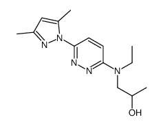 1-[[6-(3,5-dimethylpyrazol-1-yl)pyridazin-3-yl]-ethylamino]propan-2-ol Structure