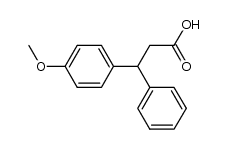 3-(4-Methoxy-phenyl)-3-phenyl-propionic acid structure