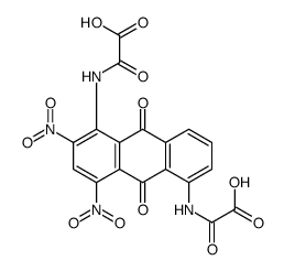 2,2'-[(9,10-dihydro-2,4-dinitro-9,10-dioxo-1,5-anthracenediyl)diimino]bis(2-oxoacetic) acid结构式