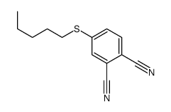 4-pentylsulfanylbenzene-1,2-dicarbonitrile结构式