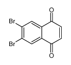 6,7-dibromonaphthalene-1,4-dione结构式