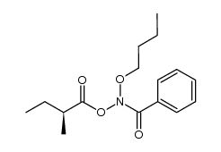 N-butoxy-N-((S)-(+)-2-methylbutanoyloxy)benzamide结构式