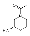 (S)-1-(3-aminopiperidin-1-yl)ethan-1-one结构式